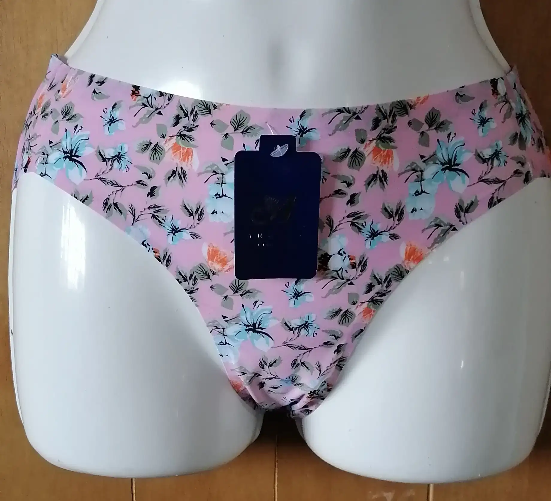 Panty Rosa flor azul
