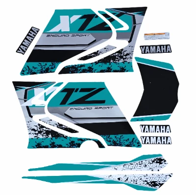 Xtz 125 Calcomanias 2022 Fun Ride verde Agua Marina