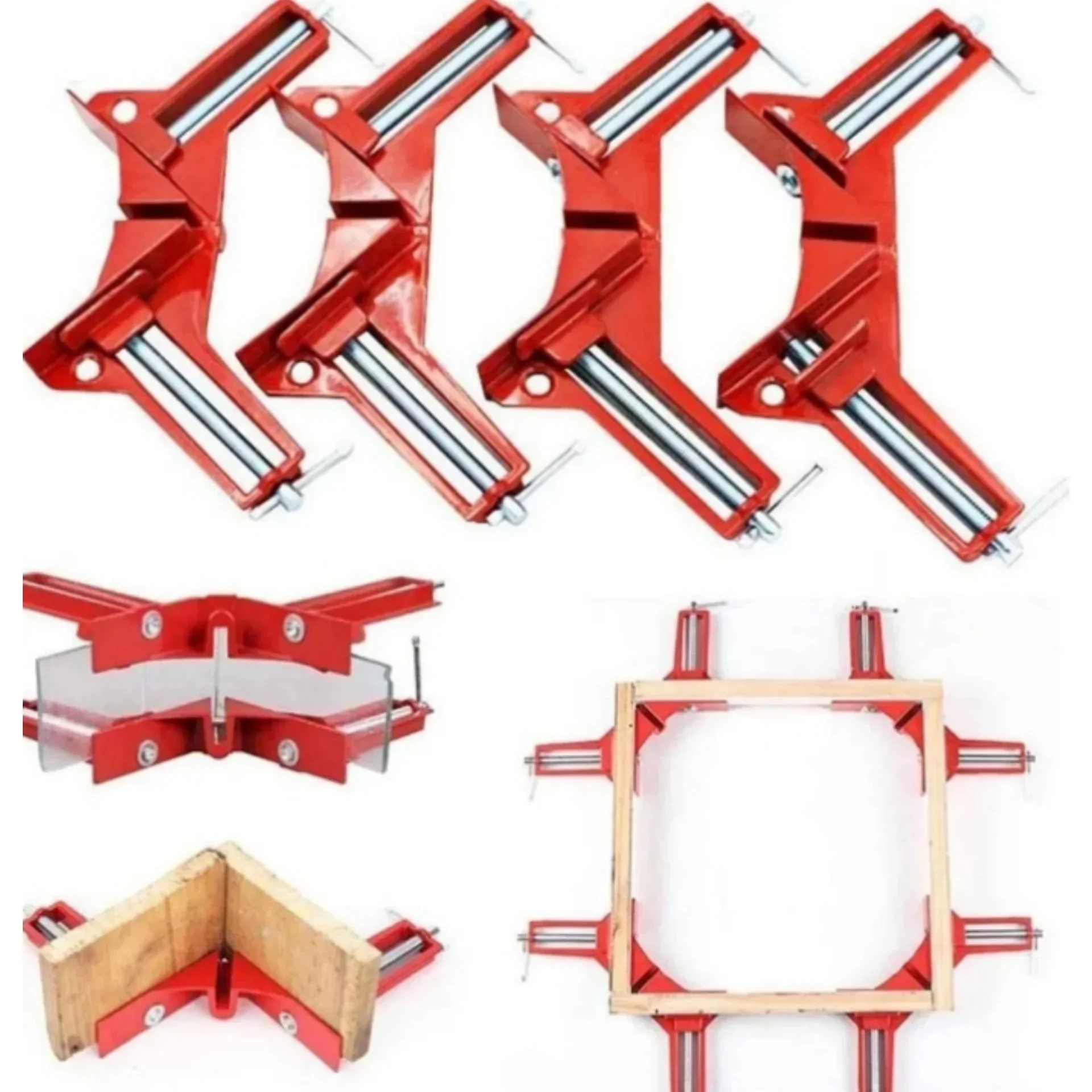 Prensa Esquinera 90° En Aluminio De 3" Pack X 4 Unidades ** 3