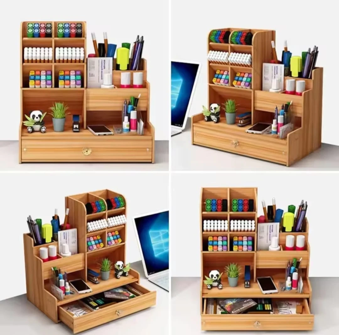 organizar de mesa ,colores y plumones