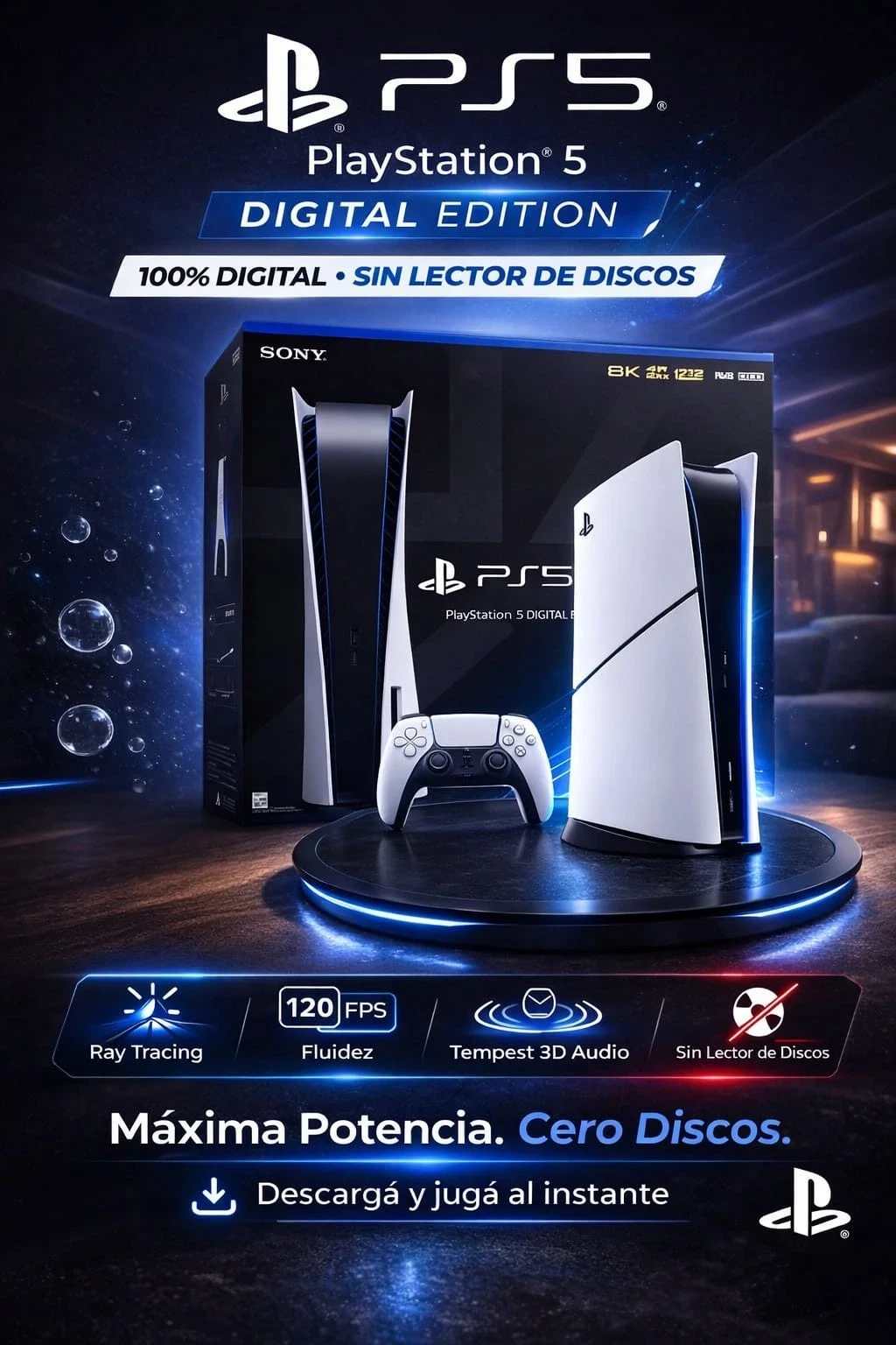 CONSOLA PS5 DIGITAL 1TB