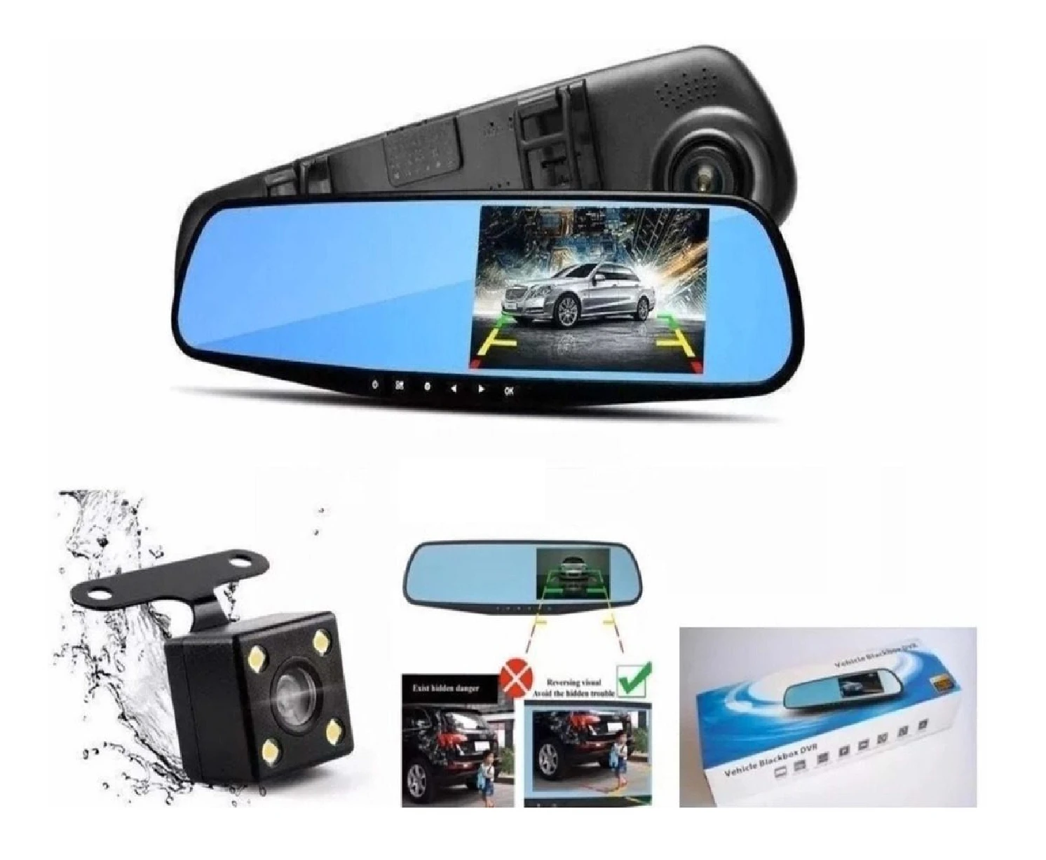 Retrovisor doble cámara 