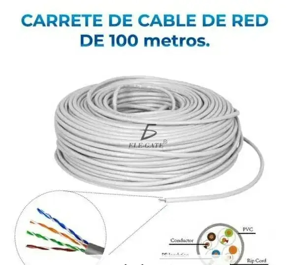 Bobina Cable Red Utp Cat 5e Rj45 3
