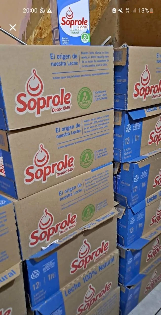 LECHE ENTERA NATURAL SOPROLE 1 LITRO