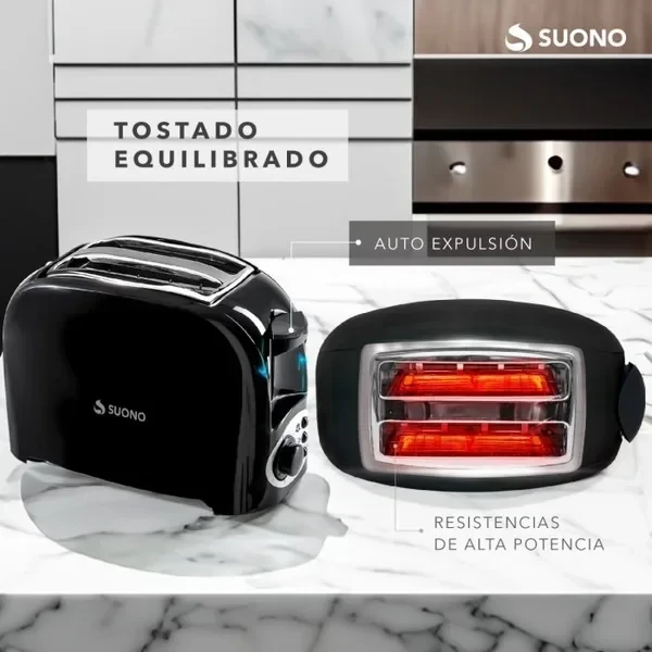 TOSTADORA ELECTRICA SUONO 7 NIVELES C/2 RANURAS 