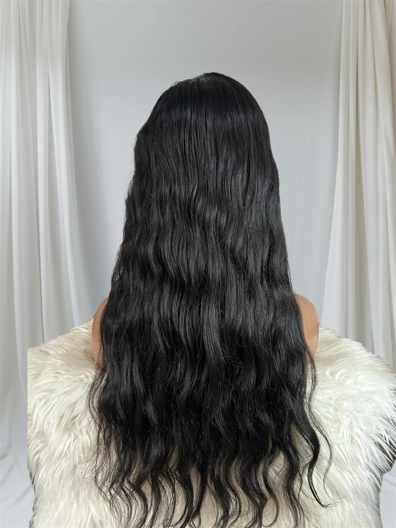 Peluca de cabello humano 26 pulgada con encaje frontal –4x4 ,densidad del 180%, 3