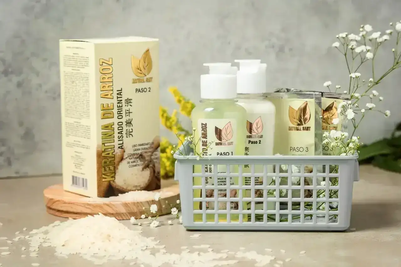 Kit de Keratina de Arroz Natural Sant Waka KYA39