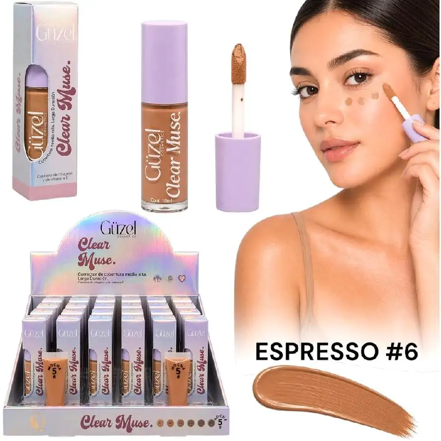 Corrector líquido clear muse tono #6 espresso guzel