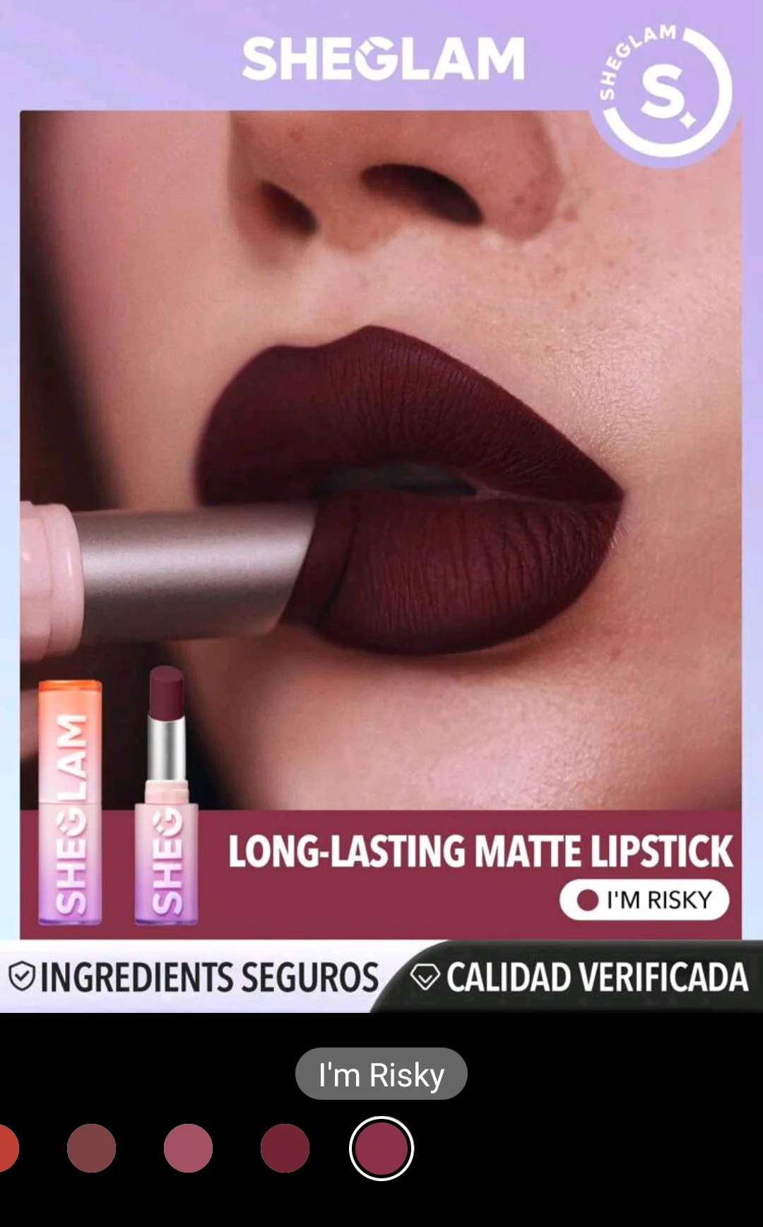 Labial en barra matte sheglam