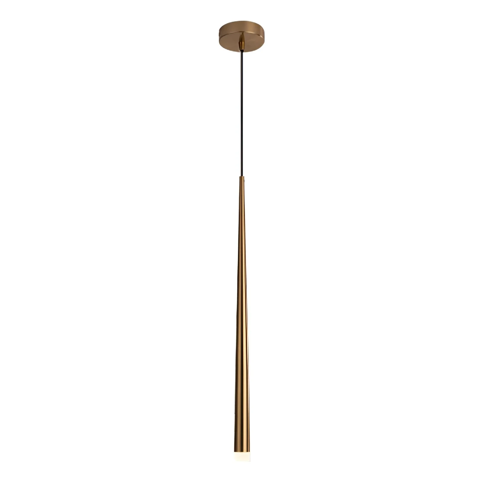 LAMPARA COLGANTE CONO DORADA 1L G9 4