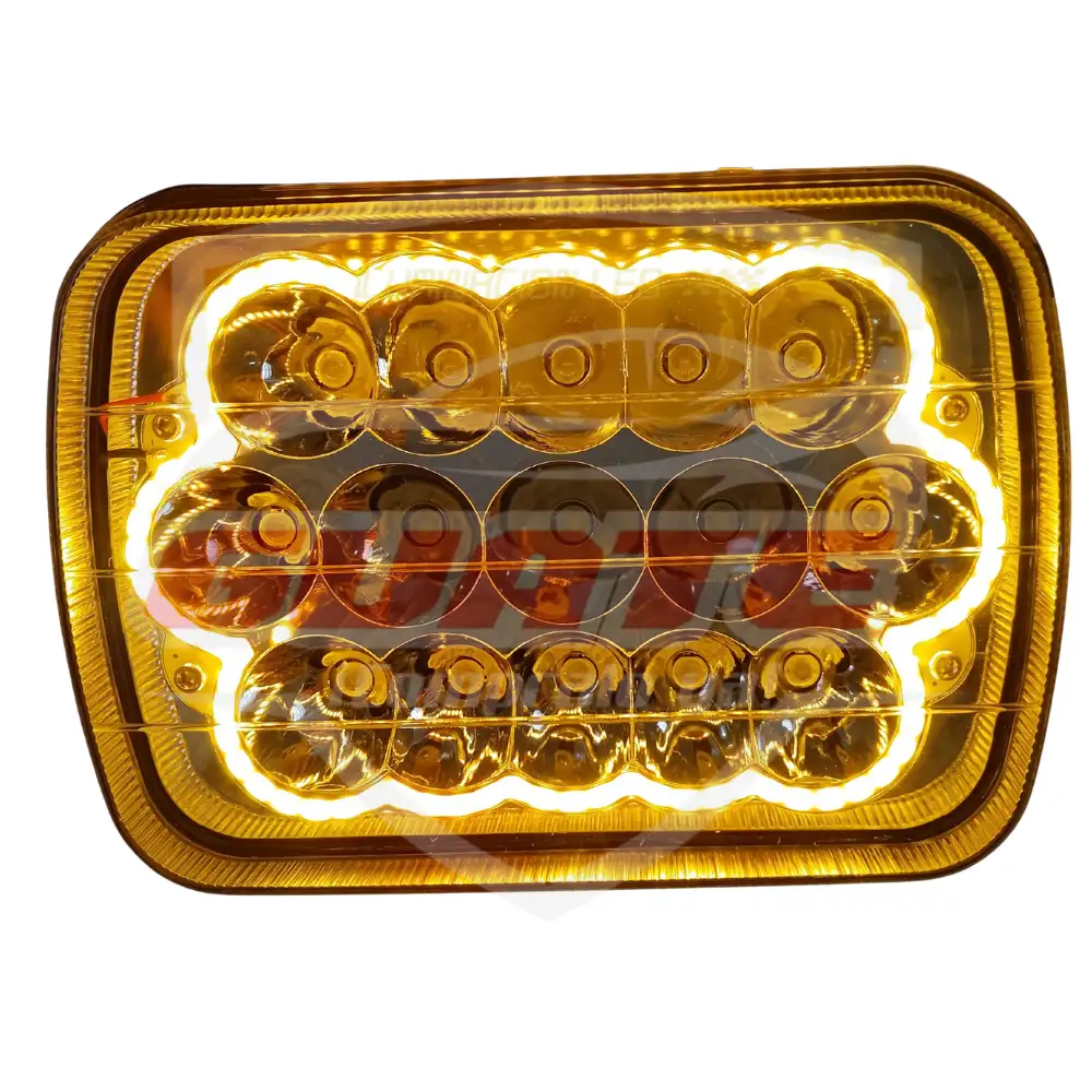 SILVINES LED 5X7 CON DRL AMARILLO 4