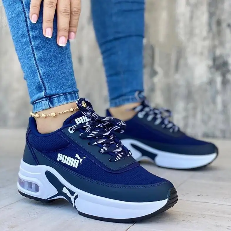 Tenis Puma Valvula Azul Dama 