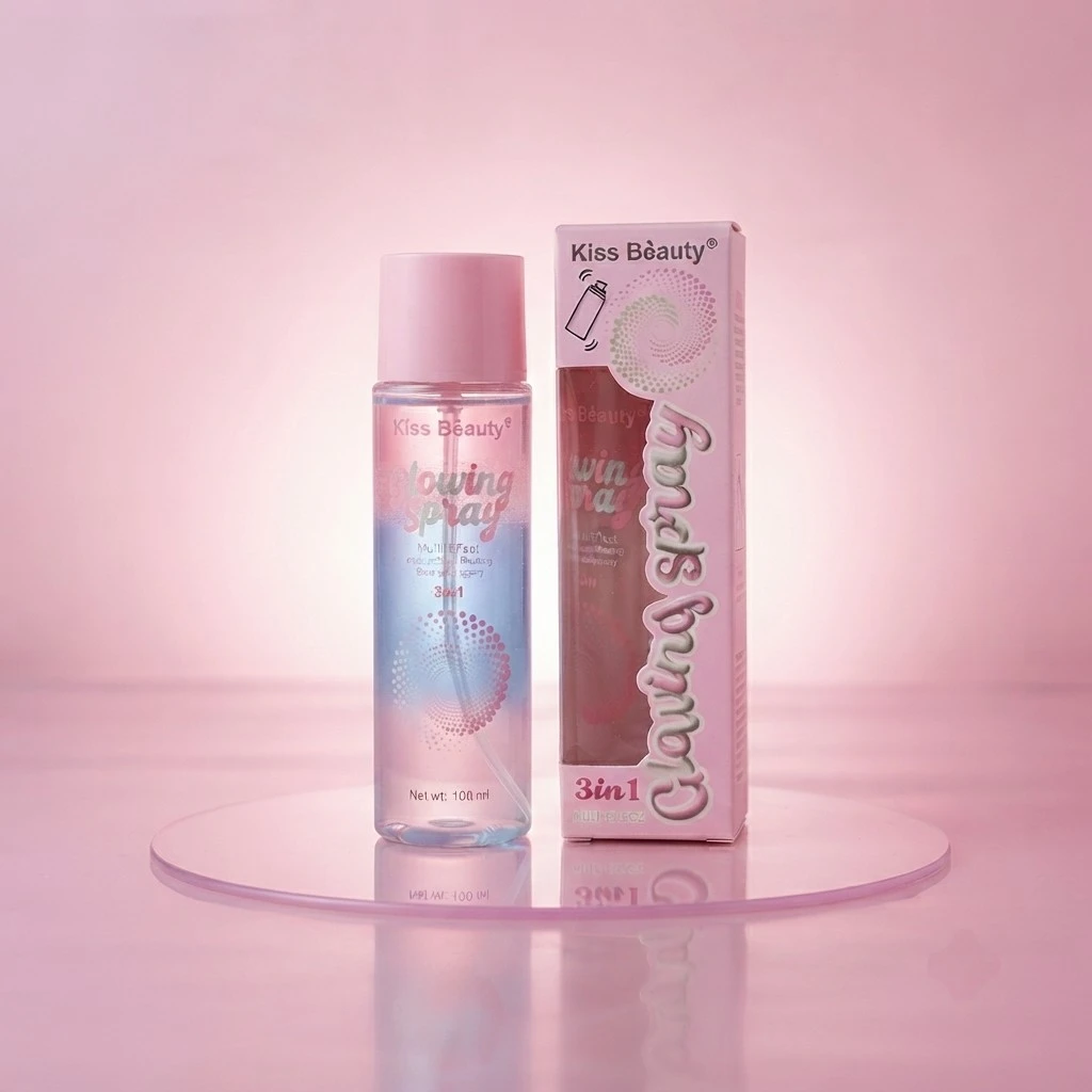 Fijador de Maquillaje 100ml Glowing Kiss Beauty