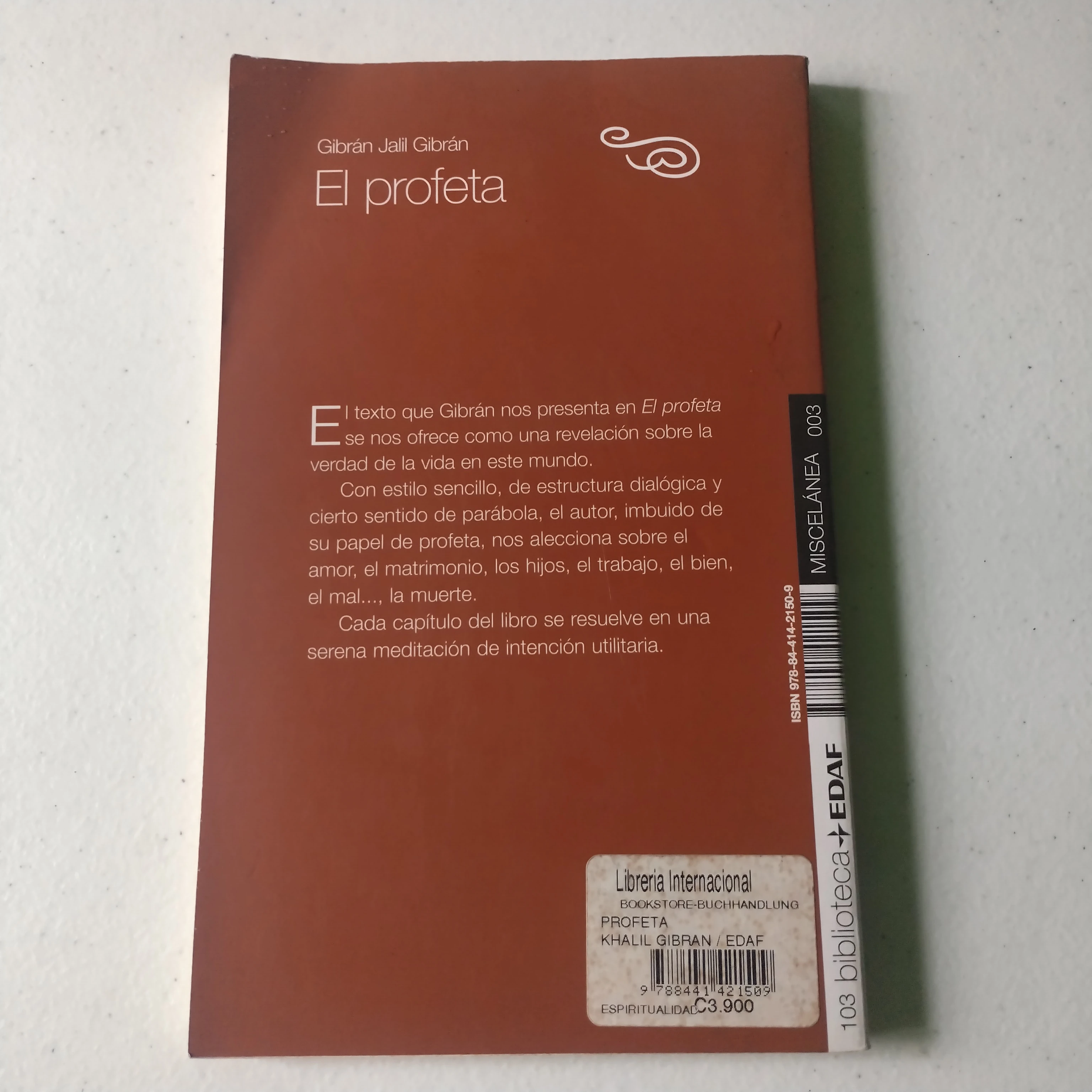 El profeta , Gibrán Jalil Gibrán , usado 2