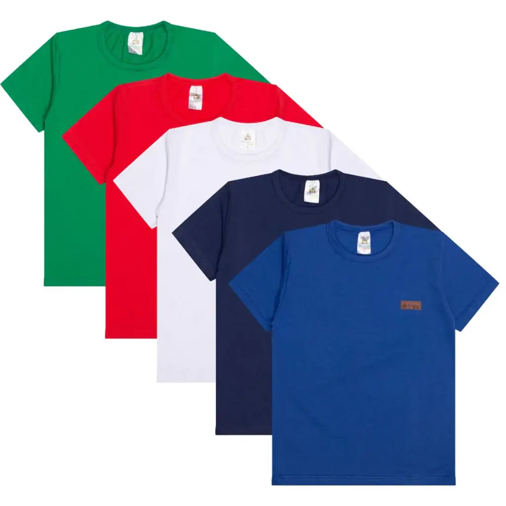 Camiseta Infantil Gola O 4
