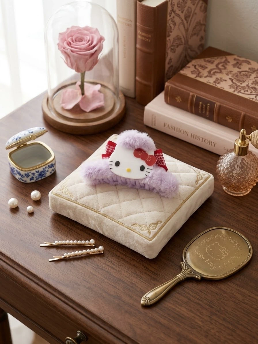 DOCENA DE PINZA DE PELICHE HELLO KITTTY 2