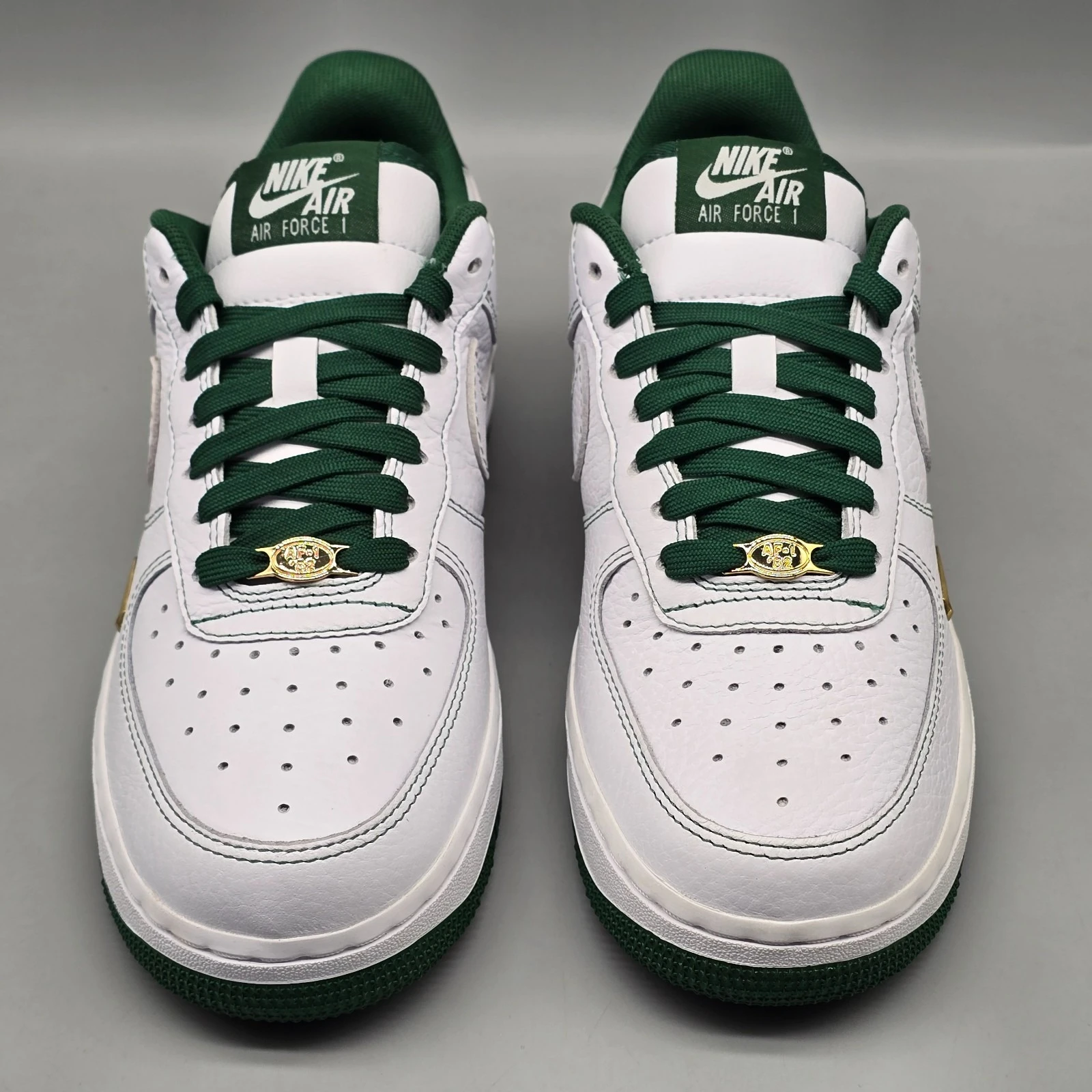 NIKE AIR FORCE 1 '07 LOW MINI JEWEL WHITE GORGE GREEN 5