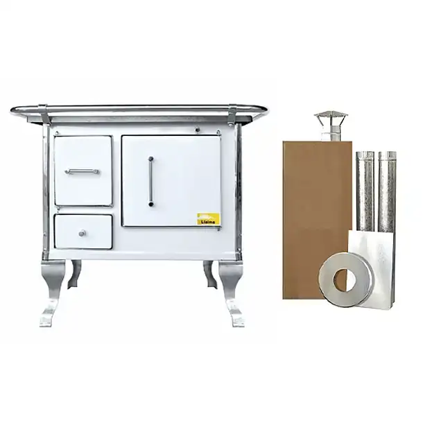 Cocina Alcázar Llaima 92 X 62 Con Kit de cañones Alcázar para Instalación