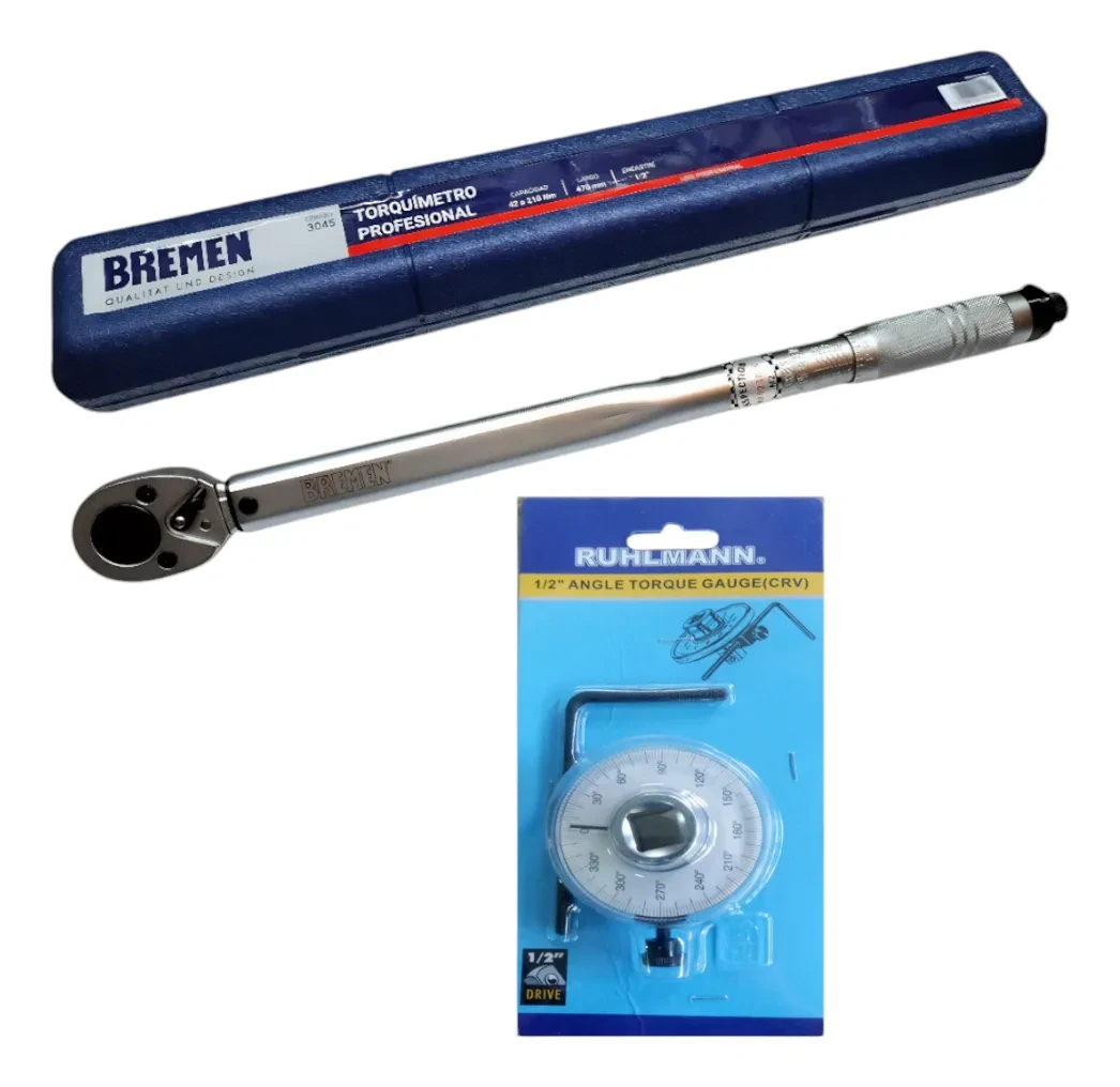 Set Torquimetro Zafe 1/2 Bremen Y Goniometro 1/2 P/ Auto 2