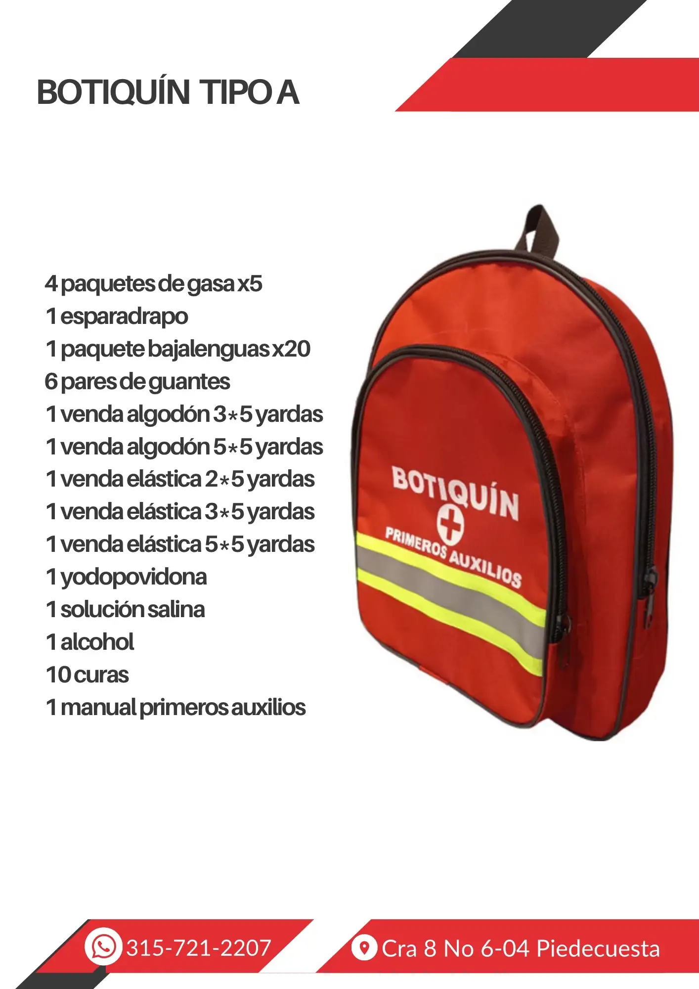 Botiquin tipo A