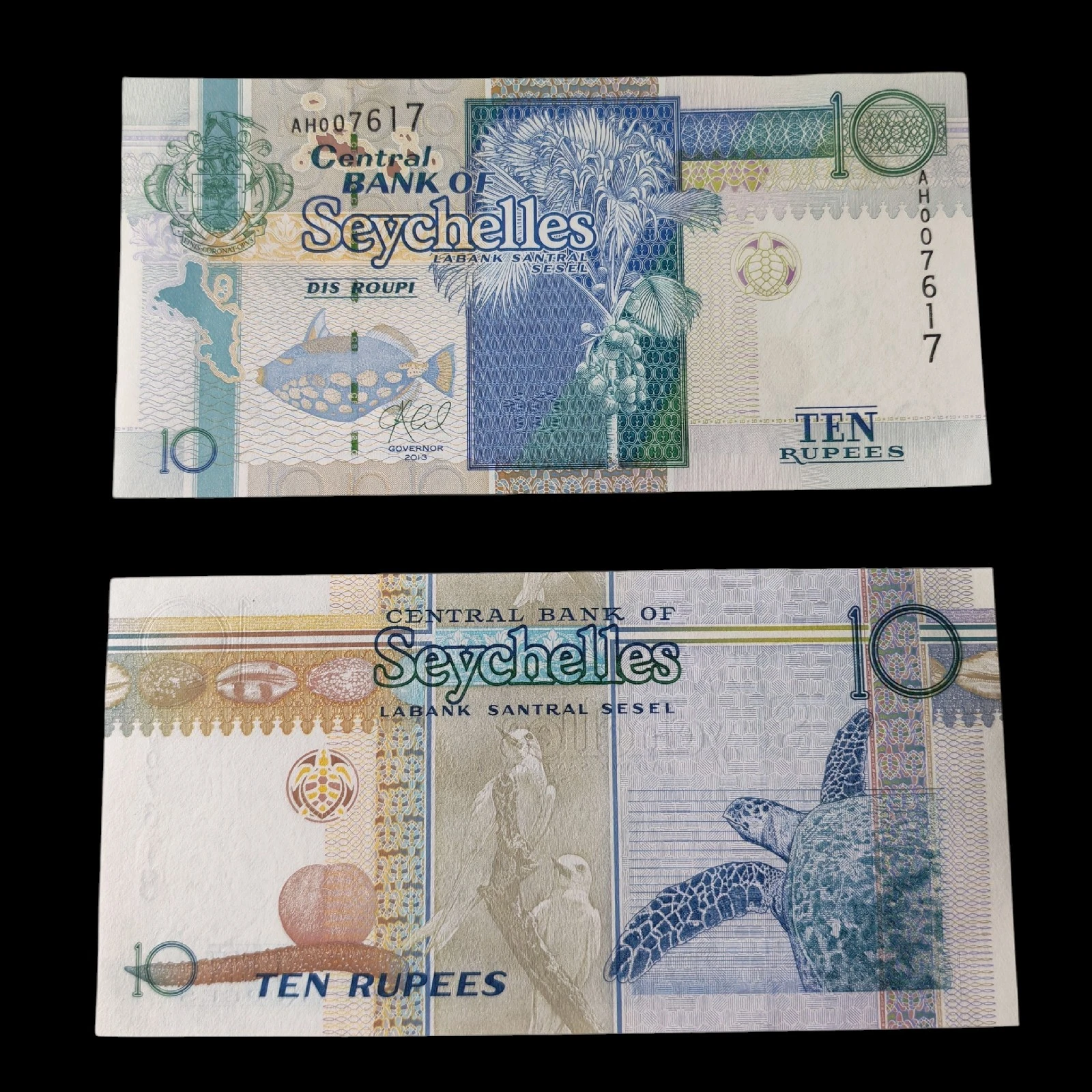 ° Seychelles 10 Rupias UNC 