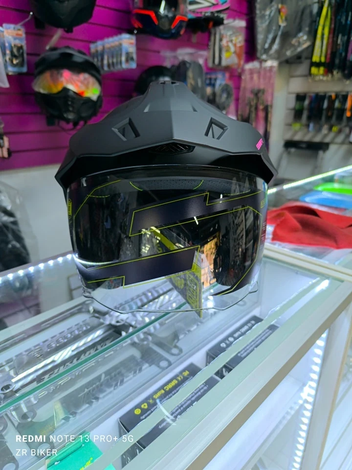 CASCO OPEN FACE SHAFT ROSA VISOR TRANSPARENTE 2
