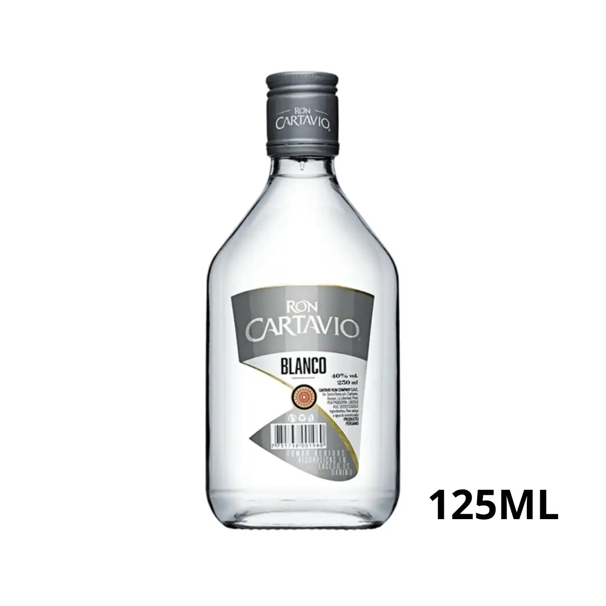 RON CARTAVIO BLANCO 125ML