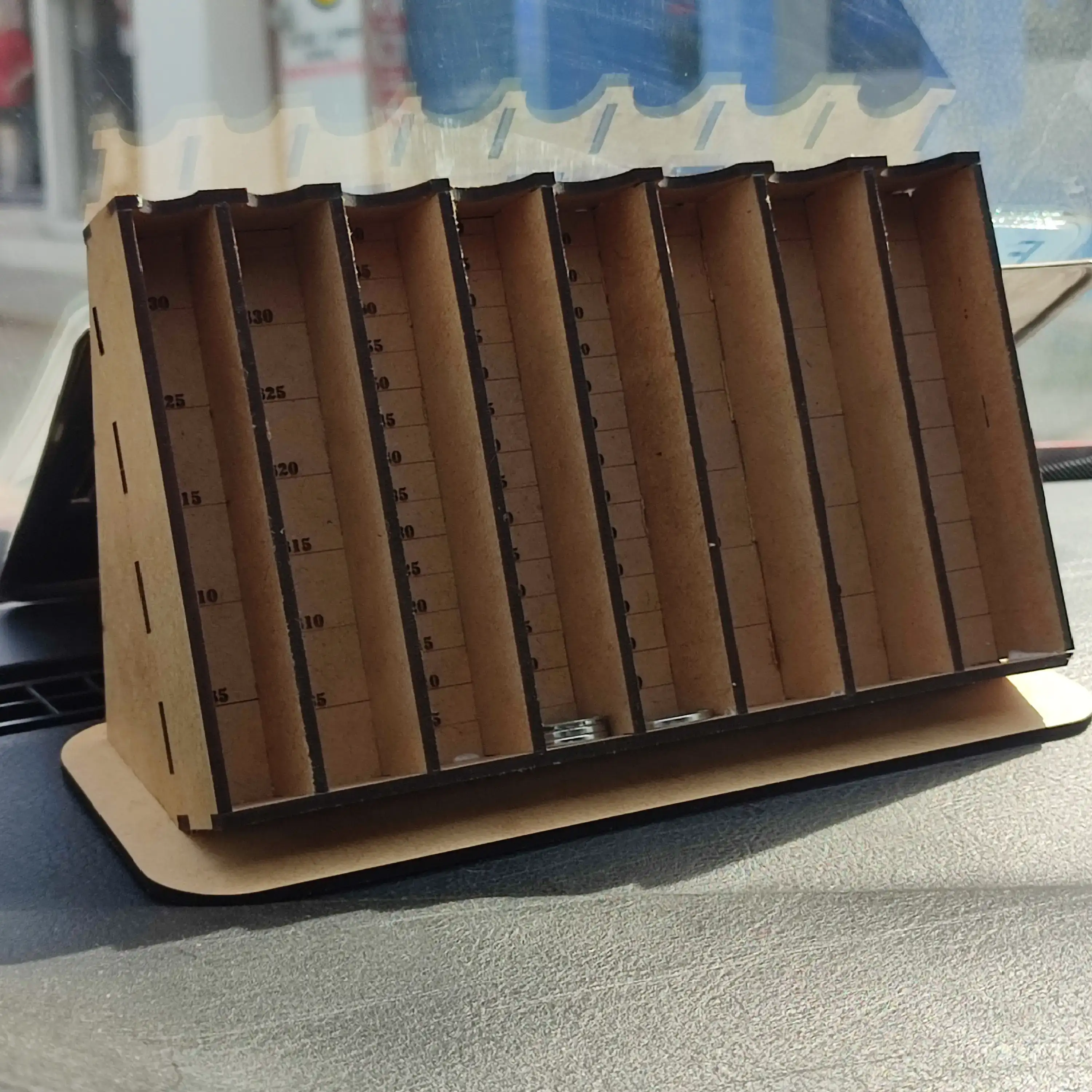 Organizador de monedas mdf 