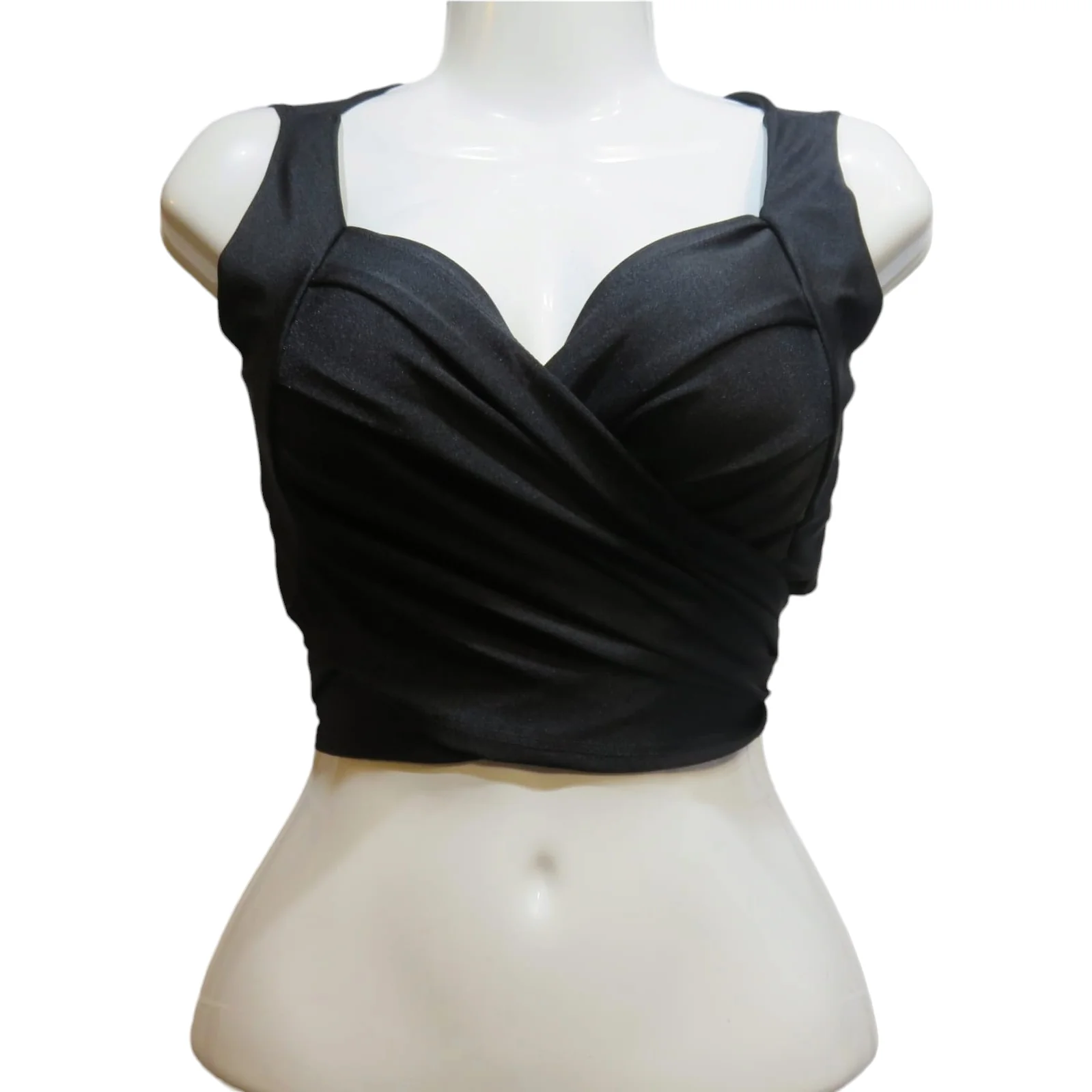 Top cruzadeo negro