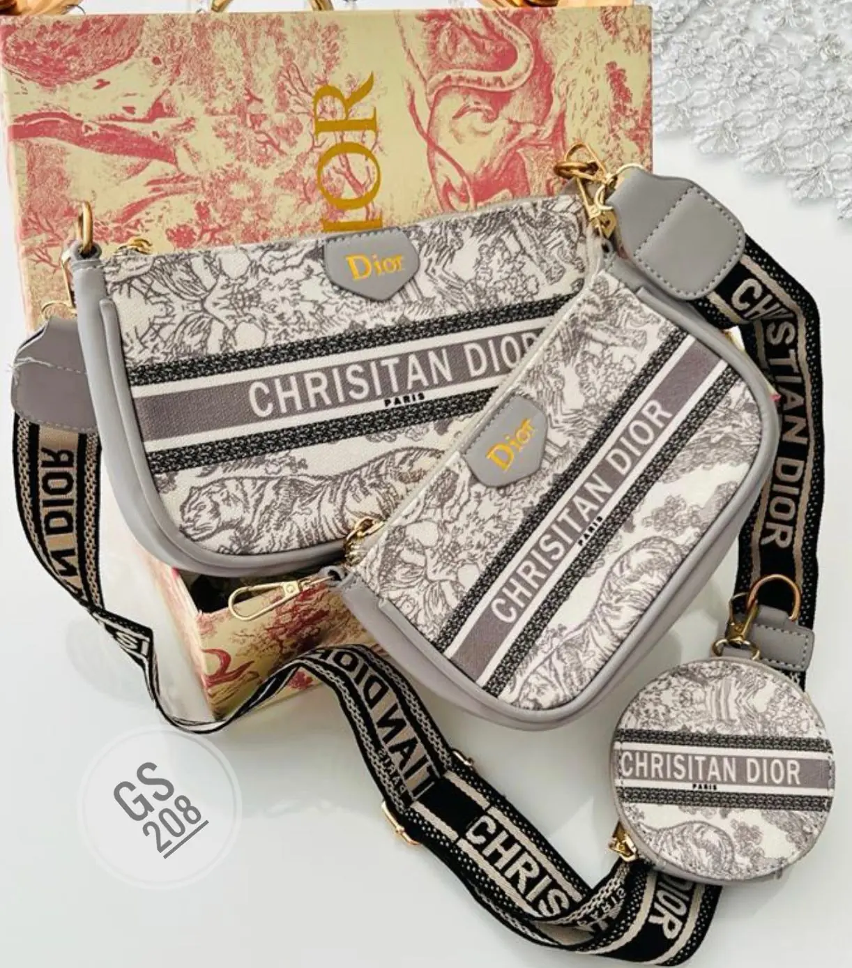 BOLSOS 3 PIEZAS DIOR  2