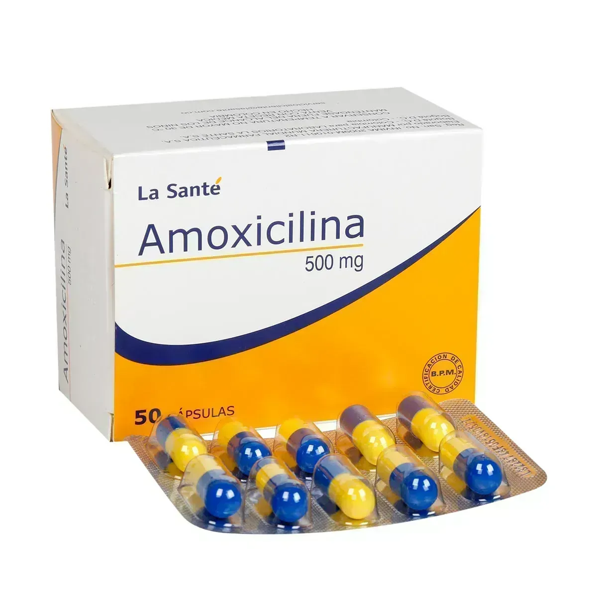 AMOXICILINA 500 MG X 50 CAP LA SANTE