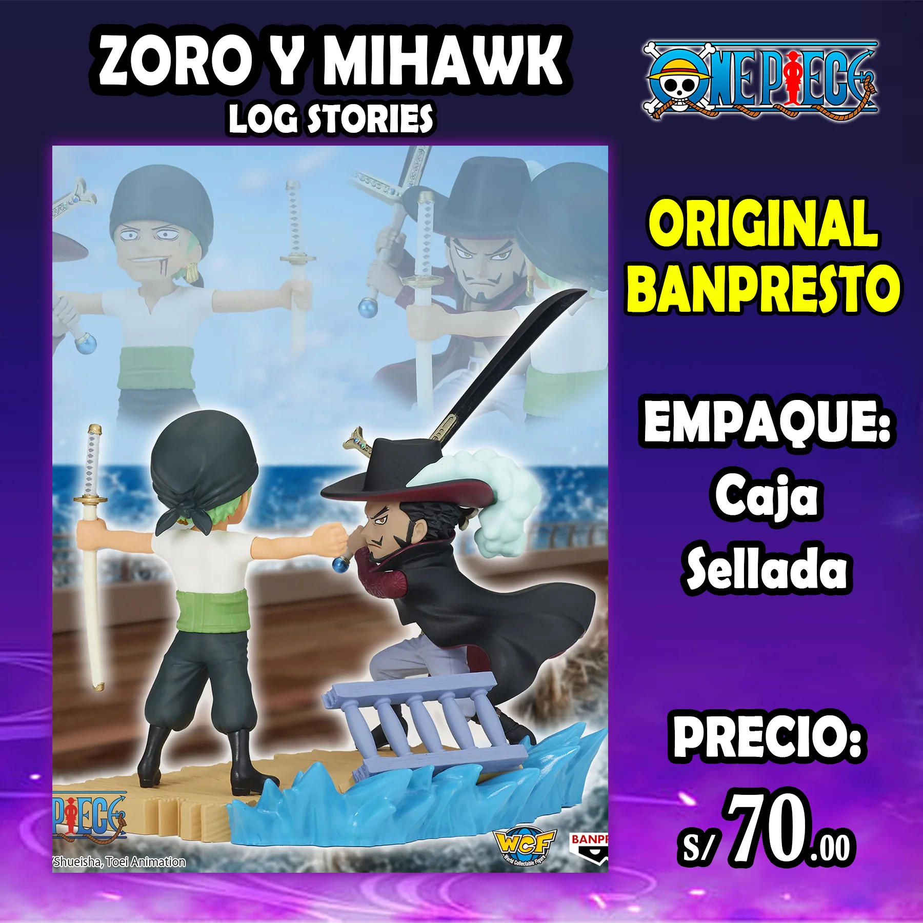 Zoro y Mihawk Log Stories