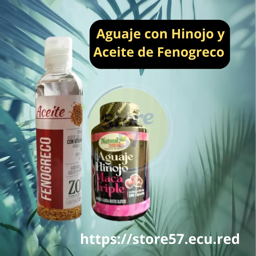 Combo del Aguaje con Hinojo y Aceite de Fenogreco Zoi