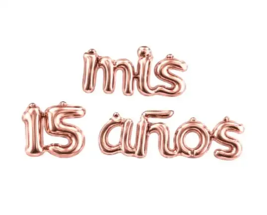 Globo frase "Mis 15 Años" 2