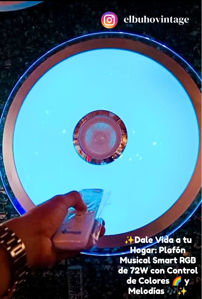 Plafón Musical Smart RGB de 72W  