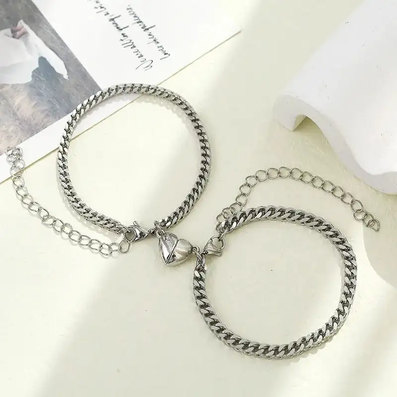 Duo pulseras corazon