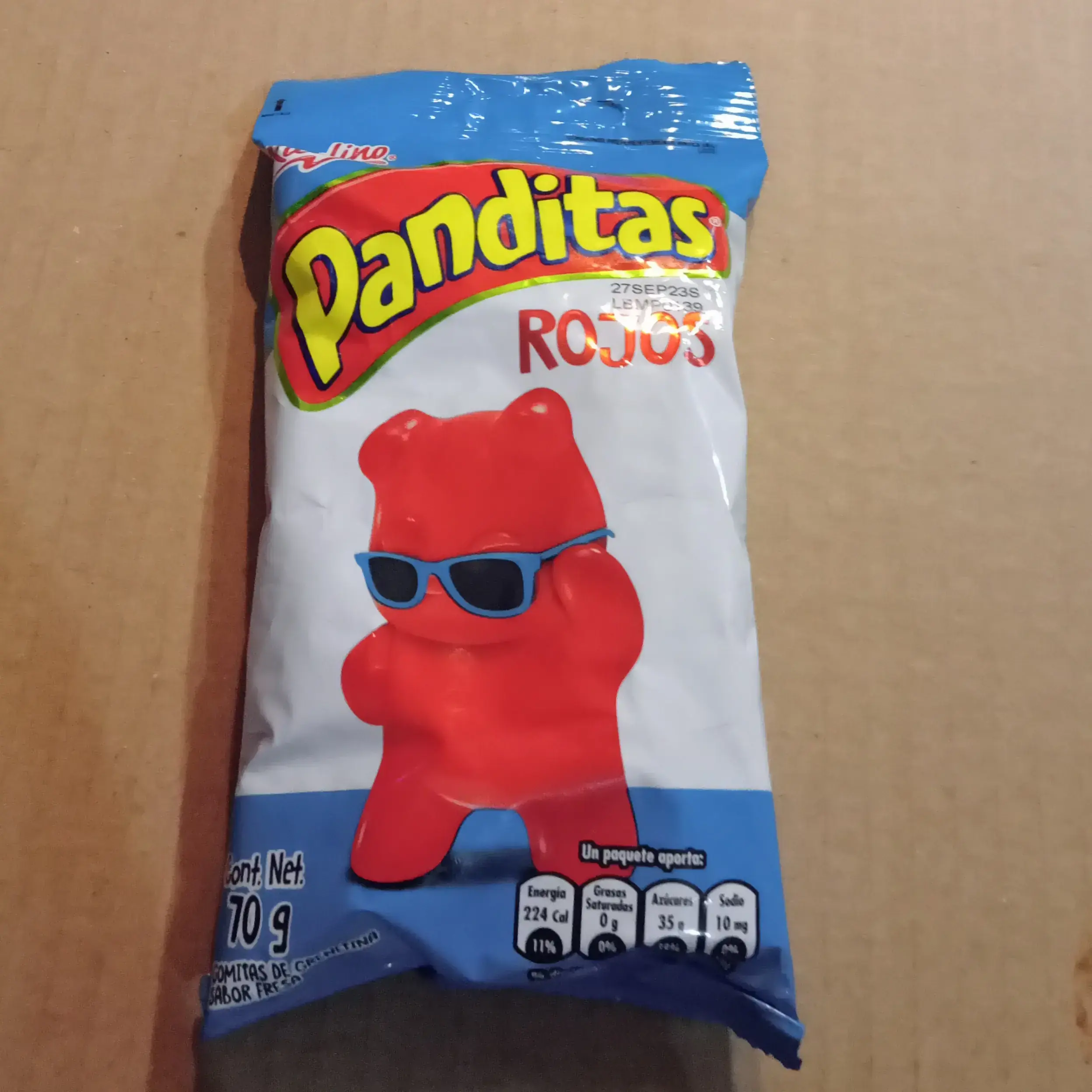 Gomitas panditas rojos 70 g