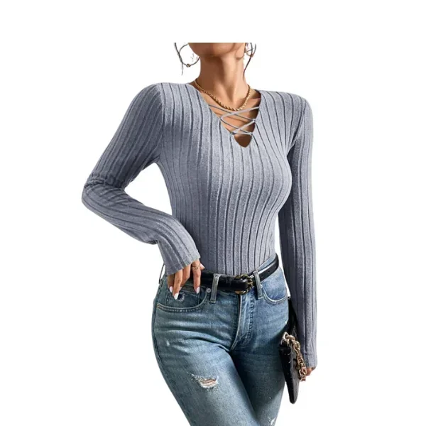 Camiseta con tira cruzada delantera
