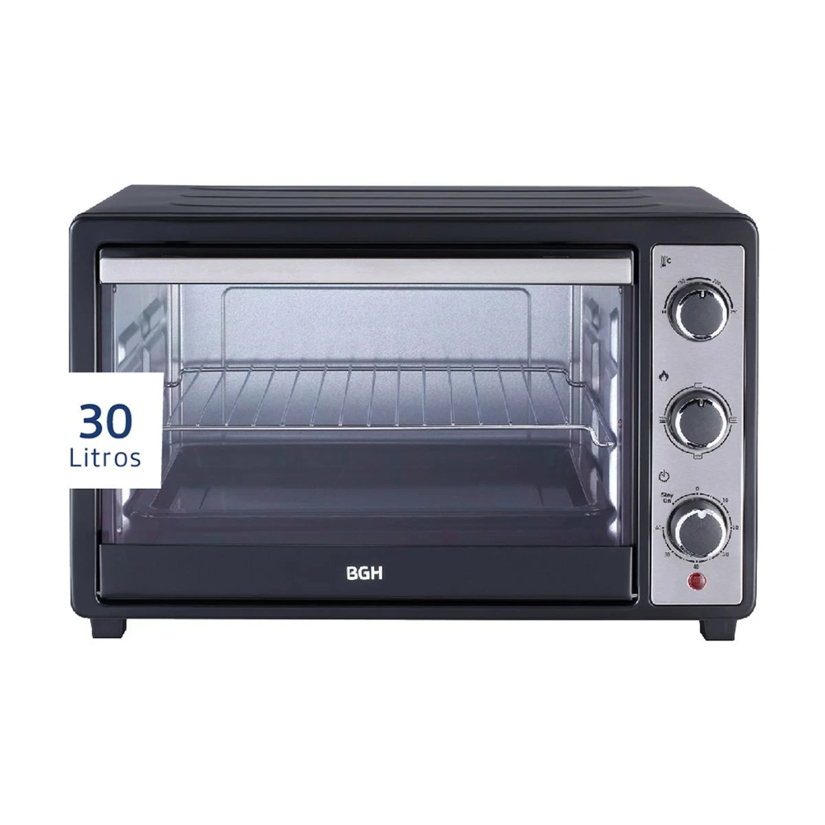 HORNO ELÉCTRICO 30 LTS 1500W NEGRO Bhe30M23N BGH