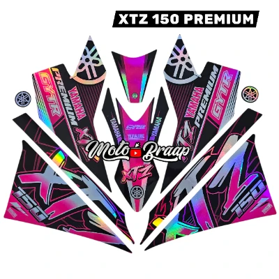 Xtz 150 Calcomanias 2025 Premium Tornasol Fucsia