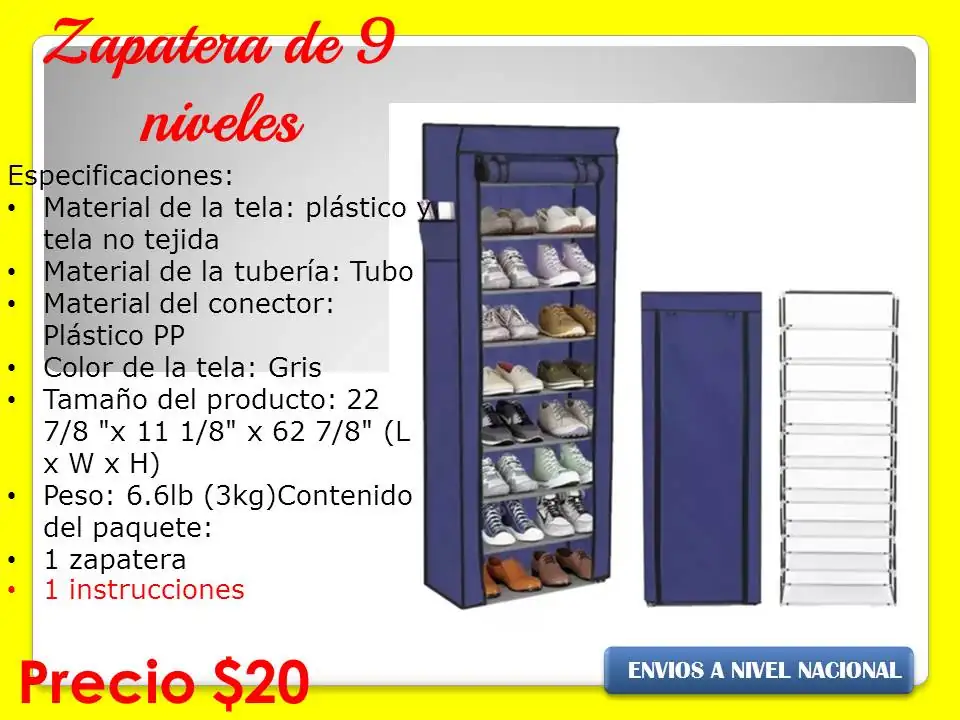 Zapatera de nueve niveles 4