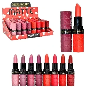 LABIAL MATTE PRESENTACION DE CORAZONES MISS ROSE
