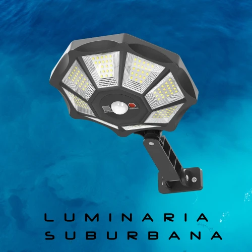 Lámpara Solar tipo Suburbana Sensor De Luz