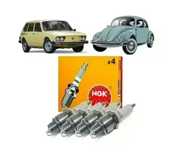 bujia NGK Fusca Brasilia Kombi Rosca corta BP4HS