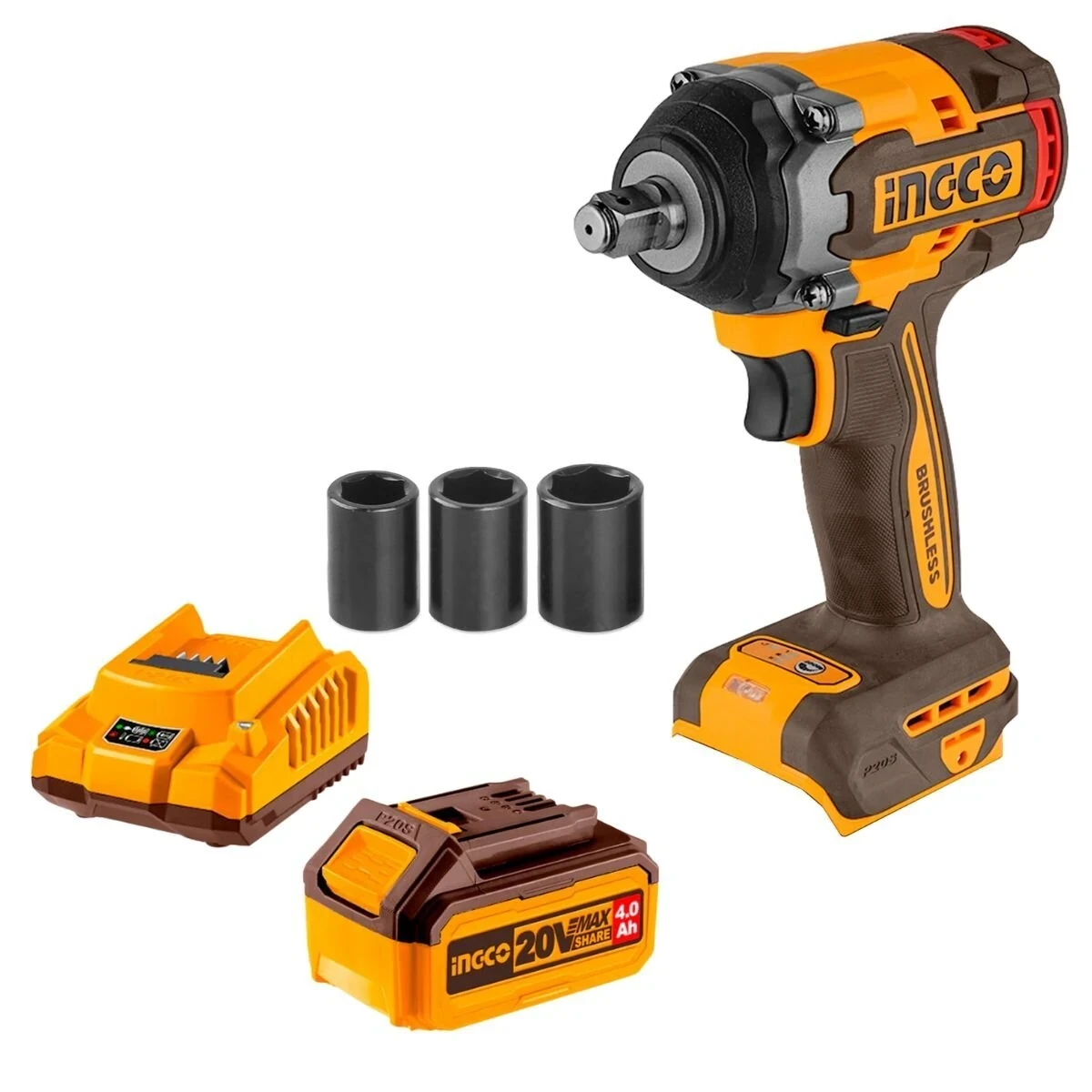 PISTOLA DE IMPACTO 500Nm (50kg) SIN CARBONES 