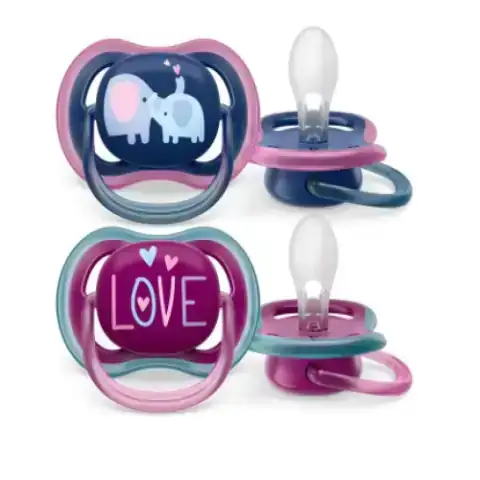 AVENT + DE 18 MESES CHUPETE ULTRA AIR DECO +18 NENA X2 