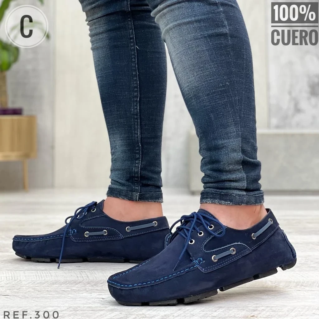 ZAPATOS DE CUERO NOBUCK PARA HOMBRE (Colombiano) 2