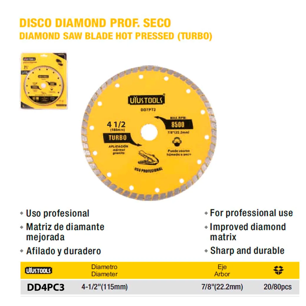 DISCO DIAMANTADO CONTINUO PRO UYUST 4 1/2"