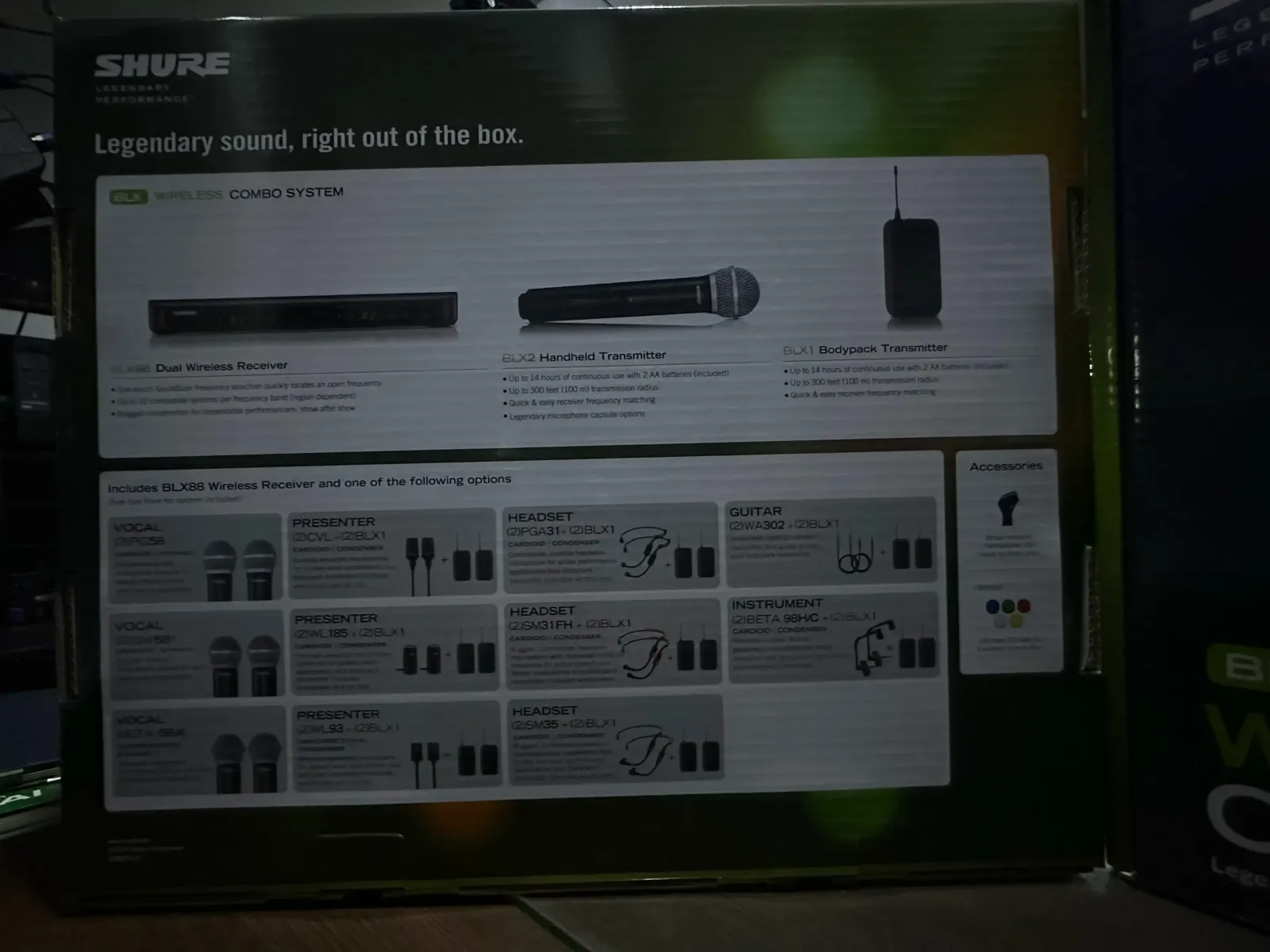 Shure - Sistema combinado inalámbrico BLX con PG58 y PGA31 - con caja  6