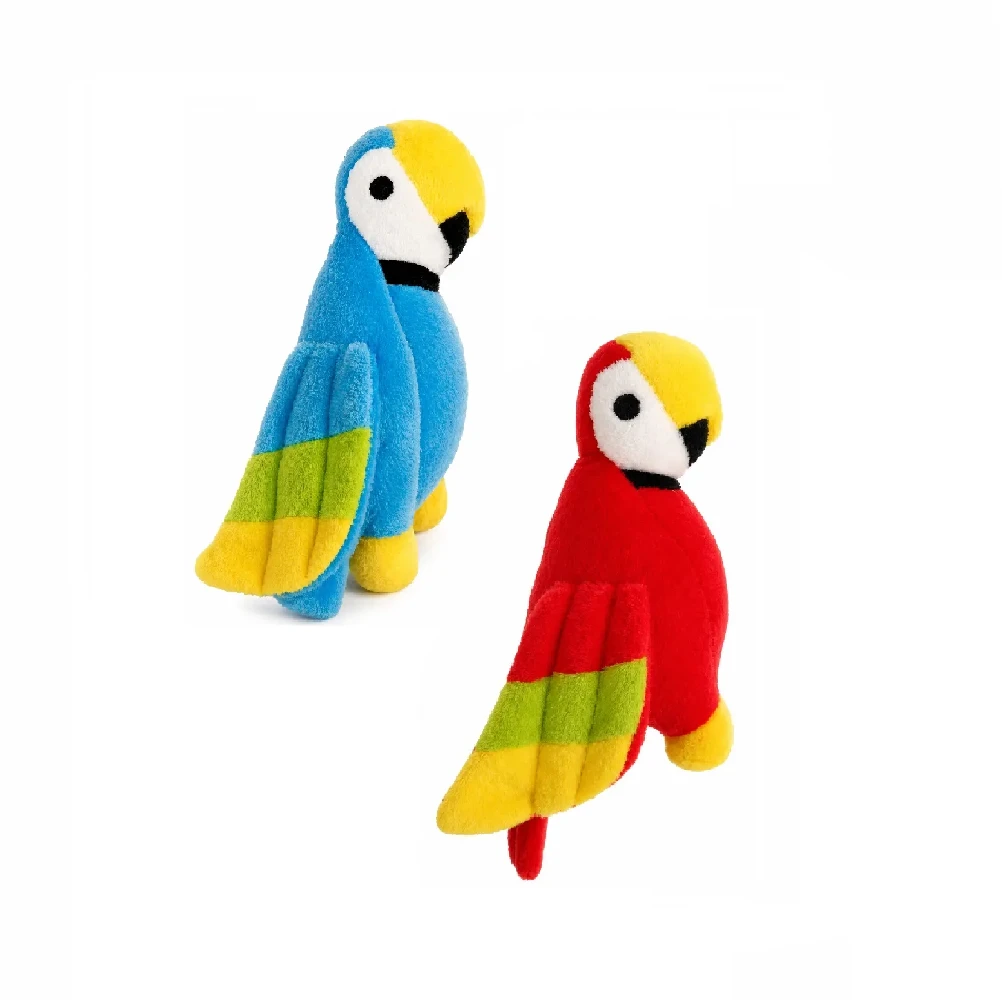 Juguete De Tela Diseño Loro 